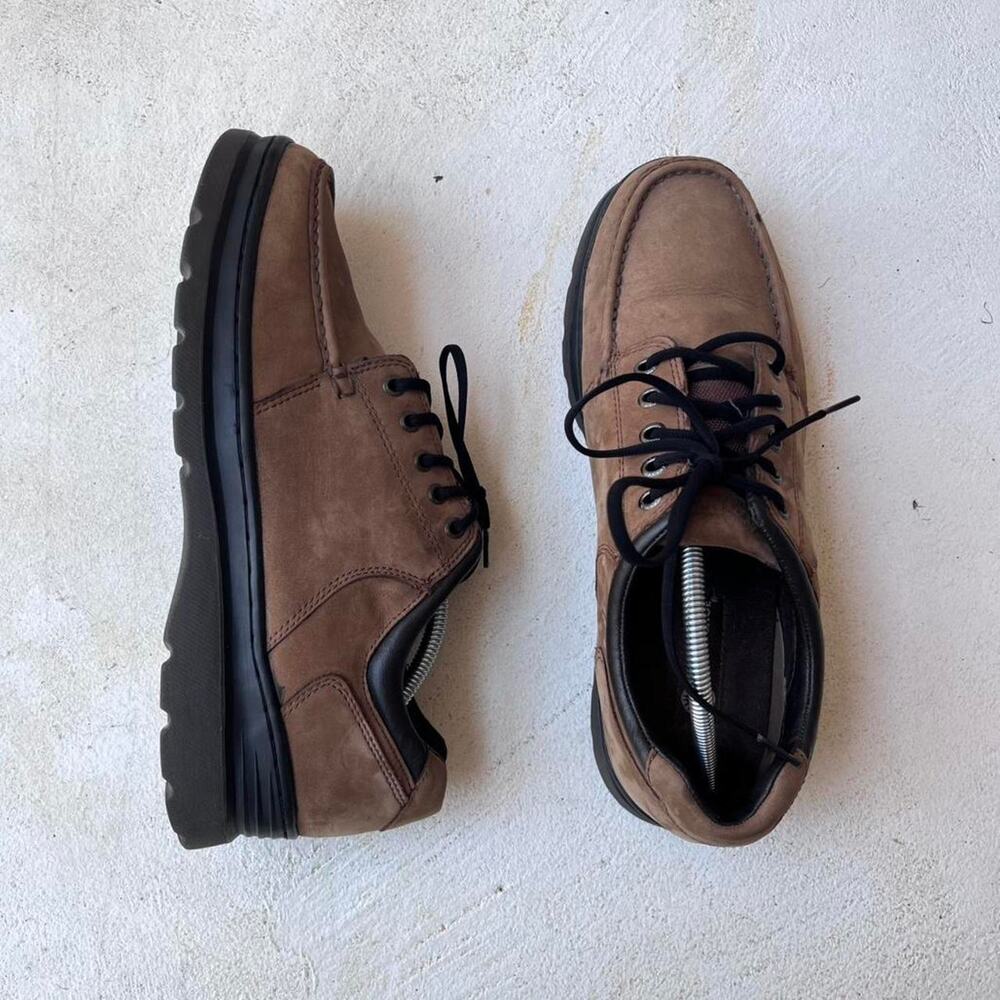 Leather Nubuck Hiking Shoes Men USA Made Outdoor Trail Boots Durable Earth Sz 12